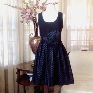 Wendy Katlen black polka dot dress